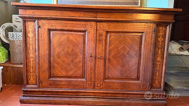 Credenza Antica Italiana Intarsiata – Fine ‘800 –