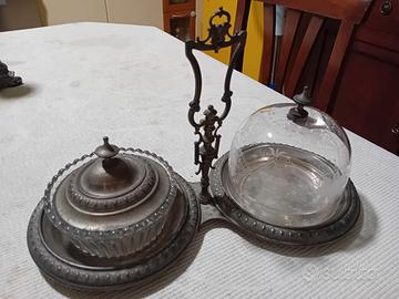 Raro Servizio ArgentorWien1910 in cristallo inciso