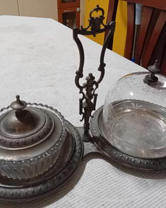 Raro Servizio ArgentorWien1910 in cristallo inciso