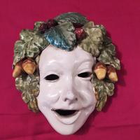 maschera  smaltata vintage