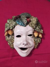 maschera  smaltata vintage