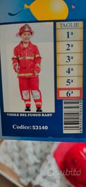 vestito carnevale pompiere 
