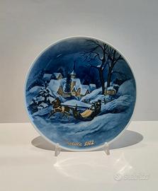 ROYAL TETTAU - piatto in porcellana Natale 1972