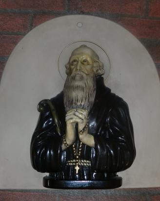 Sant'antonio abate (busto in gesso)