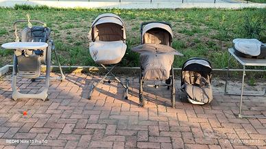 tris inglesina,  lettino e seggiolone pappa