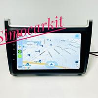Autoradio 9'' Carplay Android 13 4+64Gb Per Polo