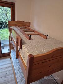 Letto a castello il legno di Pino