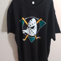 Fan Mighty Ducks Anaheim Logo Hockey T-Shirt tg.L