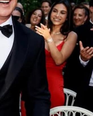 COCONUDA. Abito rosso elegante, da festa. Taglia S