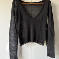 Top trasparente scollo a V Peuterey