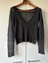 Top trasparente scollo a V Peuterey