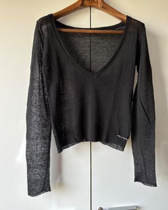 Top trasparente scollo a V Peuterey