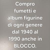 Ritiro in blocco fumetti album e figurine 