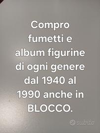 Ritiro in blocco fumetti album e figurine 