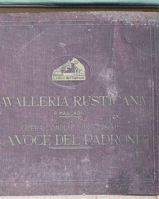 Cofanetto 78 giri Cavalleria Rusticana