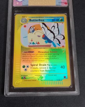 Pokemon! Butterfree reverse holo graad 8,5