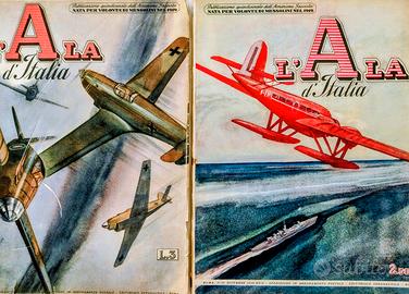 N.2 Riviste Militari d'Epoca "l'Ala d'Italia"