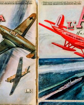 N.2 Riviste Militari d'Epoca "l'Ala d'Italia"