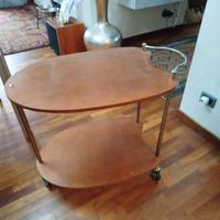 Carrello cucina con ruote 2 piani