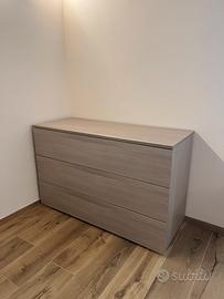 Cassettiera effetto legno