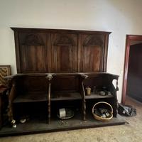 Coro da abside legno massello noce