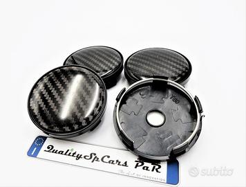 4 TAPPI Coprimozzo 60mm per Alfa Romeo in Carbonio
