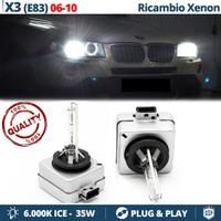 Lampadine RICAMBIO XENON D1S per BMW X3 E83 6000K