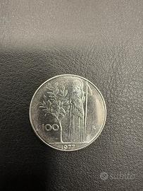 N.74 monete da 100 lire del 1977