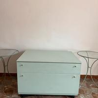 Mobile legno + 2 tavolini design