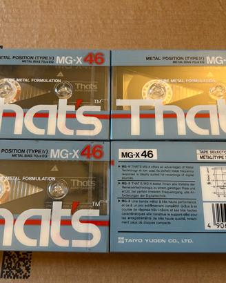 4 pz. Audio cassette THAT'S MGX 46 METAL TYPE IV