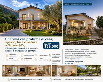 VILLA SINGOLA con tavernetta e   giardino .