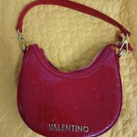 borsa valentino rossa in pelle (vernice)