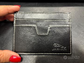 Porta carte di credito Jaguar pelle nero