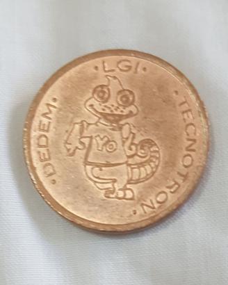 Gettone Tecnotron Dedem LGI moneta vintage