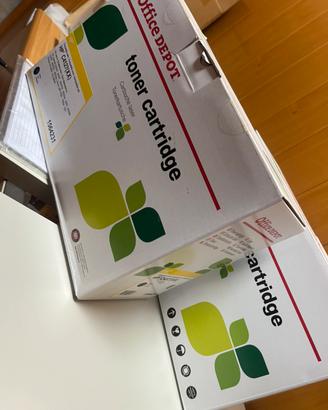 2 Toner stampanti cartiridge bianco e nero