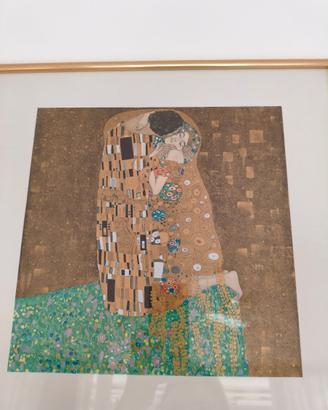 Quadro riproduzione Bacio di Klimt