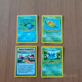 Lotto 4 Carte Pokémon Vintage - Poliwag + Weedle +