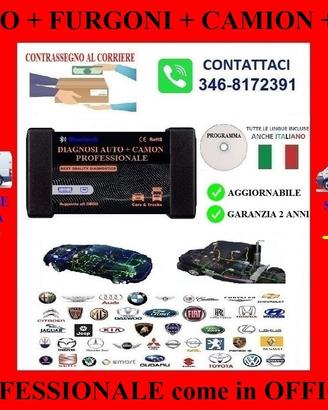DIAGNOSTICA per tutte AUTO CAMION con CONTRASSEGNO