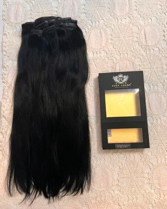 Extension capelli Clip-In Foxy Locks 24" nere