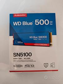SSD WD Blue Nvme SN5100 500GB Nuovo 