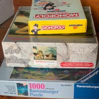 Lavagna, puzzle, giochi