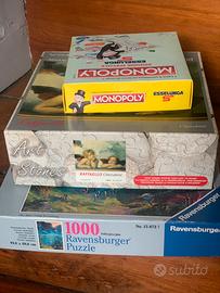 Lavagna, puzzle, giochi