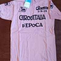Maglia di lana ROSA da ciclista Vintage