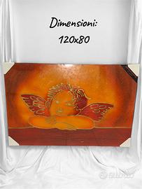 Quadro olio su tela Angelo di Raffaello