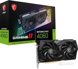 MSI GeForce RTX 4060 GAMING X 8G NVIDIA GPU 8GB