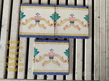 Antico Vietri, piastrelle decori e listelli