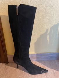 Stivali donna Luciano Padovan neri in velluto