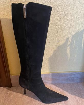 Stivali donna Luciano Padovan neri in velluto