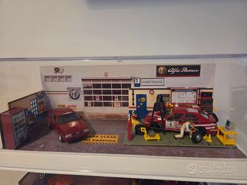 Alfa romeo 1:43 diorama officina