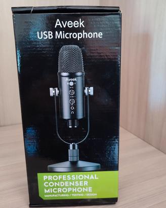 microfono podcast canto gioco usb